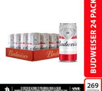 Budweiser Lata 269 ml * 24 Fría