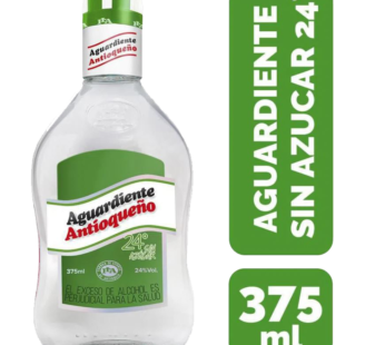 Aguardiente Antioqueño 375ml Tapa Verde Unidad